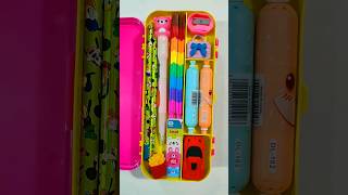 Ultimate Pencil Case With filling Stationery Geometry Box filling stationery pencilcase shorts [upl. by Eibbor]