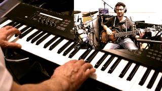 Tulsa Time  Eric Clapton Cover  Bass  Drums Piano [upl. by Assenov]