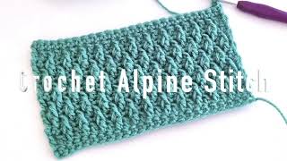 How to Crochet the Alpine Stitch [upl. by Eahcim]