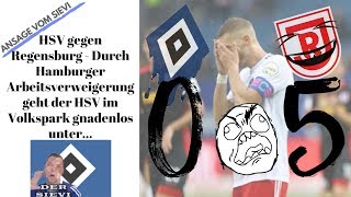 HSV gegen Regensburg  Durch Hamburger Arbeitsverweigerung geht der HSV im Volkspark gnadenlos unter [upl. by Anivla157]