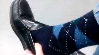 VID 20151221 095331 My Sebago loafers and socks SIze EU 45 [upl. by Adlesirk808]