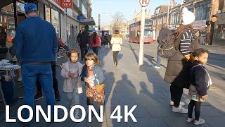 HARROW Town Centre St Anns Road HalfTerm Weekday Afternoon in Winter  London HA1 – N064 4K [upl. by Nhtanhoj965]