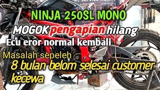 Ninja 250 mono pengapian Hilang tidak jadi ganti Ecu [upl. by Anaeg]