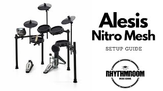 Alesis Nitro Mesh Kit setup guide [upl. by Hsakaa]