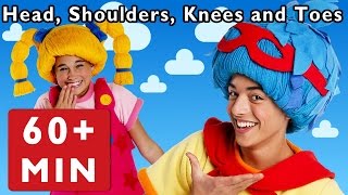 Head Shoulders Knees and Toes  More  Nursery Rhymes from Mother Goose Club [upl. by Ddart391]