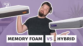 Memory Foam vs Hybrid Mattresses  Which Is Best For You [upl. by Auqinahs414]