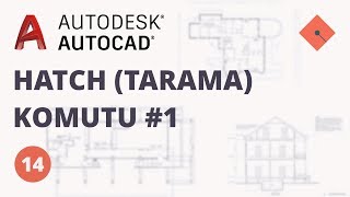 AutoCAD Dersleri 14  Hatch Tarama Komutu 1 [upl. by Nalon492]