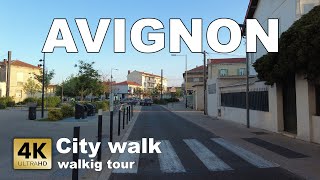 France Avignon Walk City Tour 2023 4k 60 fps [upl. by Mahalia]