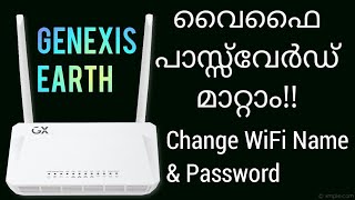 Change WiFi SSID amp WiFi Password Genexis Earth  Genexis platinum 4410  Genexis Malayalam Broadband [upl. by Hamnet]