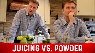 Wheat Grass Juice vs Wheat Grass Juice Powder – Benefits by Dr Berg [upl. by Kowtko]