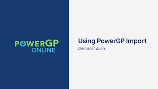 PowerGP Import Demonstration [upl. by Afra]