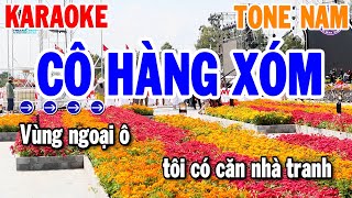 Cô Hàng Xóm Karaoke Tone Nam  Am  Nhạc Sống Rumba Mới  Thanh Hải Organ [upl. by Asit578]