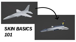 VTOL VR Livery Making Basics Blender [upl. by Voccola956]