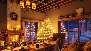 Instrumental Christmas Music with Crackling Fireplace  Cozy Christmas Music Ambience [upl. by Ida]