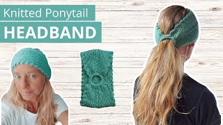 SENTRO Winter Running Gear Easy Cable Knit Headband Ponytail Tutorial for Beginners [upl. by Yasnyl410]