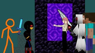 The Second Coming vs Error Sans Herobrine Entity 303 Makima dc2 [upl. by Anerok]