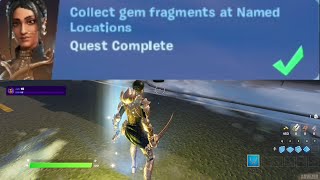 Collect gem fragments at Named Locations  Fortnite [upl. by Arleyne]