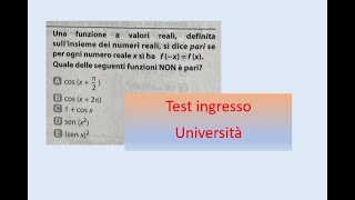 Test ingresso  matematica  1607  1608  1609 [upl. by Callan]