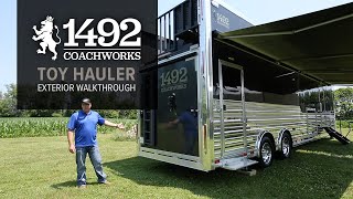 1492 Coachworks Toy Hauler Exterior Walkthrough [upl. by Nyrhtac]