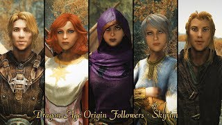 Skyrim Mods  Dragon Age Origins FollowersTrailer [upl. by Anegue]