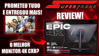 REVIEW DO NOVO MONITOR GAMER SUPERFRAME 4K EPIC  MELHOR CXB DO MERCADO MODELO MSFE27144 [upl. by Nosidda]