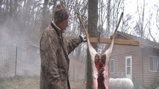 FIELD DRESSING SKINNING BUTCHERING to FREEZER  Large Game Processing  Deer [upl. by Anoy]