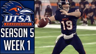 NCAA Football 13 Dynasty UTSA  Season Opener  Week 1 vs Syracuse Season 5 [upl. by Atlas]