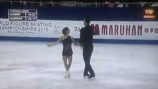 WORLDS2015 Meagan DUHAMELEric RADFORD FP1º ISU WORLD SHANGHAI Gold Medal [upl. by Aratahs]