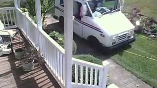 USPS Worker Drives Onto Customers Front Lawn To Deliver Package [upl. by Siduhey]