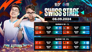 Nhánh 0W  1L 1W  0L SVG STV EZ T4M đối đầu căng thẳng  FVPL Autumn 2024  SWISS Stage 0809 [upl. by Yrret]