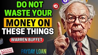 13 Things Poor People Waste Their Money On By Warren Buffet 😴💰 [upl. by Mundford]