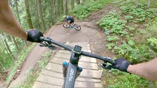 Riding the new Scott Spark 900 down a black downhill track [upl. by Aracot453]