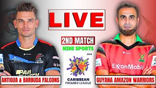 Watch Live CPL 2024 ABF vs GAW  2nd Match Highlights amp Commentary  Ninesports [upl. by Thun]