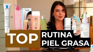 Rutina para piel grasa  Recomiendo productos TOP [upl. by Gerard]