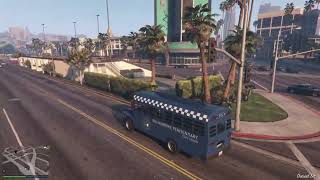 Driving prisoners to death funny commentary  gta viral gtav shortvideo [upl. by Ahsilif]