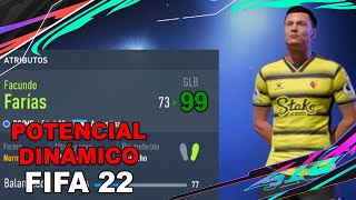 QUE ES EL POTENCIAL DINÁMICO EN MODO CARRERA FIFA 22 [upl. by Euqinu]