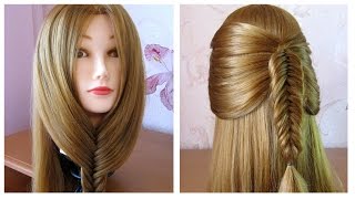 Tuto coiffure simple 🌺 Astuce tresse épi de blé sous le menton 🌺 Tresse malhonnête [upl. by Hershel22]