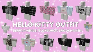 Hello Kitty Boys Outfits Codes For BRookhaven RP Berry Avenue And Bloxburg [upl. by Leahcimnaj]