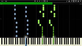 Initial D  No One Sleep In Tokyo Synthesia Piano MIDI 7oiij [upl. by Nikkie943]