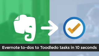 Evernote to Toodledo Integration  Todos [upl. by Atnod275]