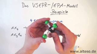 VSEPR EPAModell  Strukturen bei 4 Elektronenpaaren [upl. by Agem940]