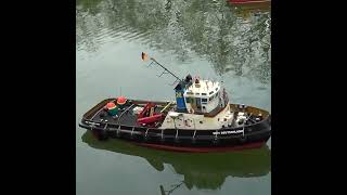 Schiffsmodellbau  RC Schiff in Waltrop auf dem Schaufahren an der Schleuse Henrichenburg  Waltrop [upl. by Bernat67]