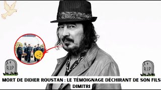 Mort de Didier Roustan  Le témoignage déchirant de son fils Dimitri [upl. by Adnalro]