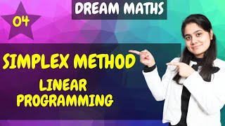 Introduction to Simplex MethodLinear ProgrammingDream Maths [upl. by Llenrod]