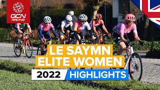 Breakaways Galore On The Cobbles  Le Samyn Des Dames Highlights 2022 [upl. by Ellertal995]