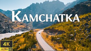 KAMCHATKA 4K UHD  Klyuchevskaya Sopka Soar Over the Most Volcanic Peninsula with Relaxing Music [upl. by Ahsian]