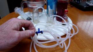 Part 1 of 2 Experiment Apparatus to show stenosis in soft walled tubing [upl. by Adrianne]