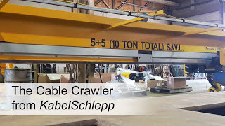 Cable Crawler Festoon System for Overhead Bridge Crane  Kristian Canada [upl. by Odlavso]