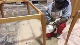 How To Apply Danish Oil Finish To Solid Wood Furniture by Hardwood Artisans [upl. by Inalawi]