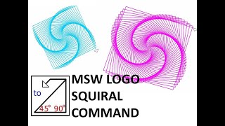 MSW logo tutorialMSW LOGO Squiral command Repeat command [upl. by Groh]